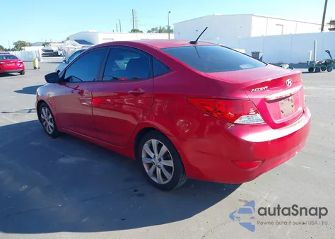 2013 Hyundai Accent Gls from USA, damaged, VIN KMHCU4AE2DU380875